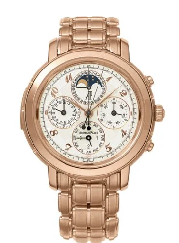 Audemars Piguet - 25984OR.OO.1138OR.01 Jules Audemars 25984 Grande Complication Pink Gold / White Breguet / Bracelet