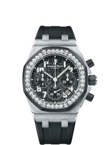 Audemars Piguet - 26048SK.ZZ.D002CA.01 Royal Oak OffShore 26048 Lady Chronograph Stainless Steel / Black