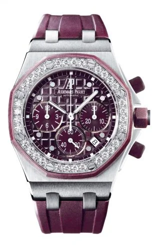 Audemars Piguet - 26048SK.ZZ.D066CA.01 Royal Oak OffShore 26048 Lady Chronograph Stainless Steel / Plum