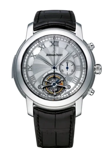Audemars Piguet Audemars Piguet - 26050PT.OO.D002CR.01 Jules Audemars Minute Repeater Tourbillon Chronograph Platinum / Silver