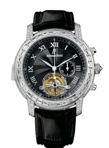 Audemars Piguet Jules Audemars Minute Repeater Tourbillon Chronograph White Gold / Diamond / Black