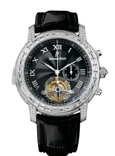 Audemars Piguet Audemars Piguet - 26118BC.ZZ.D002CR.01 Jules Audemars Minute Repeater Tourbillon Chronograph White Gold / Diamond / Black