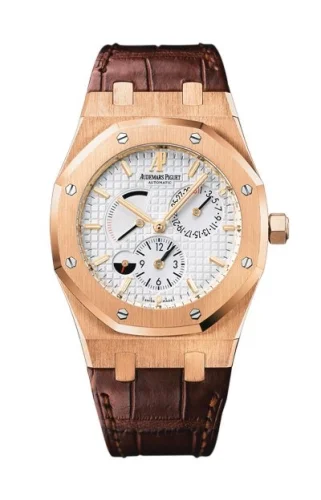 Audemars Piguet Audemars Piguet - 26120OR.OO.D088CR.01 Royal Oak 26120 Dual Time Pink Gold / Silver