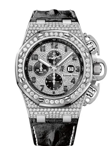 Audemars Piguet - 26215BC.ZZ.1239BC.01 Royal Oak OffShore 26215 T3 White Gold / Diamond / Bracelet