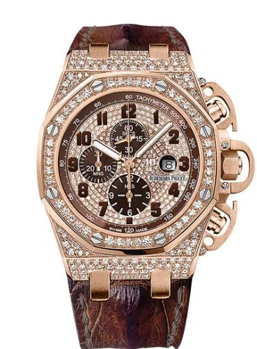 Audemars Piguet - 26215OR.ZZ.A801CR.01 Royal Oak OffShore 26215 T3 Pink Gold / Diamond