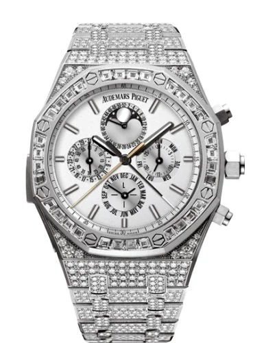 Audemars Piguet - 26222BC.ZZ.1197BC.01 Royal Oak Grande Complication White Gold / Diamond / Silver / Bracelet