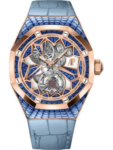 Audemars Piguet - 26228OR.SS.D314CR.01 Audemars Piguet Royal Oak Concept Flying Tourbillon Pink Gold / Baguette Sapphire