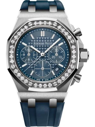 Audemars Piguet - 26231ST.ZZ.D027CA.01 Royal Oak OffShore 26231 Lady Chronograph Stainless Steel / Blue / Diamond