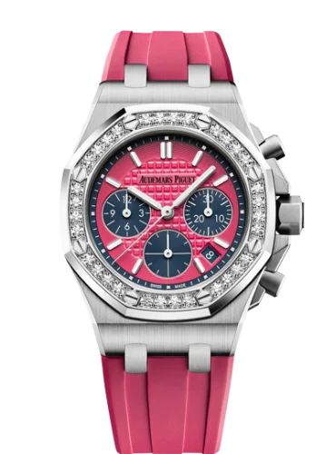Audemars Piguet - 26231ST.ZZ.D069CA.01 Royal Oak OffShore 26231 Lady Chronograph Stainless Steel / Pink / Diamond