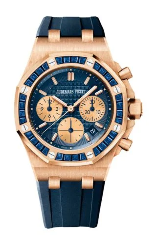 Audemars Piguet - 26236OR.SS.D027CA.01 Royal Oak OffShore Lady Chronograph Pink Gold /  Blue / Bartorelli