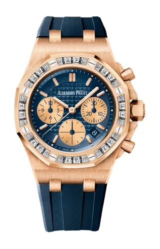 Audemars Piguet - 26236OR.ZZ.D027CA.01 Royal Oak OffShore Lady Chronograph Pink Gold /  Blue / Bartorelli