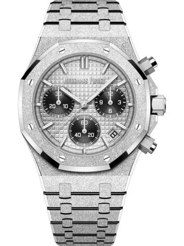 Audemars Piguet - 26240BC.GG.1324BC.01 Royal Oak Chronograph 41 Frosted White Gold / Grey / Japan