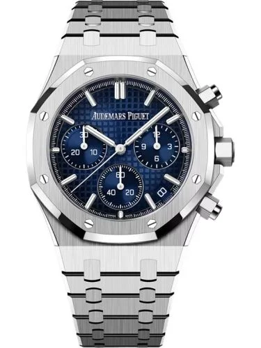Audemars Piguet - 26240BC.OO.1320BC.04 Royal Oak Chronograph 41 White Gold / Smoked Blue