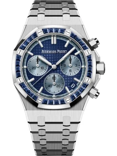 Audemars Piguet - 26240BC.SS.1320BC.01 Royal Oak Chronograph 41 White Gold - Sapphire / Blue / Japan