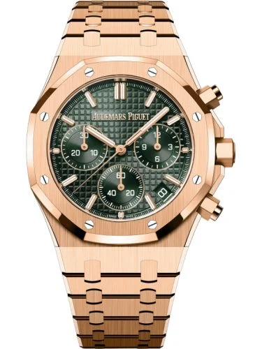 Audemars Piguet - 26240OR.OO.1320OR.08 Royal Oak Chronograph 41 Pink Gold / Green
