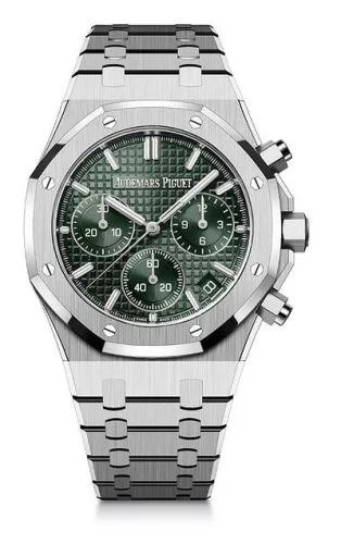 Audemars Piguet - 26240ST.OO.1320ST.04 Royal Oak Chronograph 41 Stainless Steel / Green / 50th Anniversary