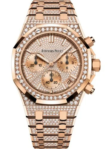 Audemars Piguet - 26242OR.ZZ.1322OR.01 Royal Oak Chronograph 41 Pink Gold / Diamond / 50th Anniversary