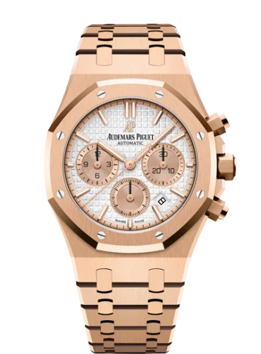 Audemars Piguet - 26315OR.OO.1256OR.01 Royal Oak Chronograph 38 Pink Gold / Silver