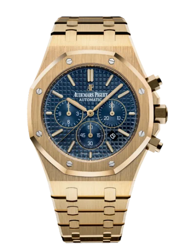 Audemars Piguet - 26320BA.OO.1220BA.02 Royal Oak Chronograph 41 Yellow Gold / Blue
