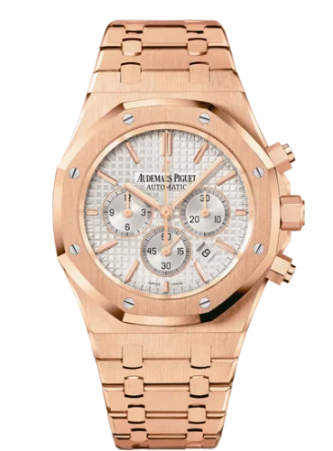 Audemars Piguet - 26320OR.OO.1220OR.02 Royal Oak Chronograph 41 Pink Gold / Silver