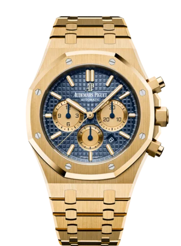 Audemars Piguet - 26331BA.OO.1220BA.01 Royal Oak Chronograph 41 Yellow Gold / Blue / Bracelet