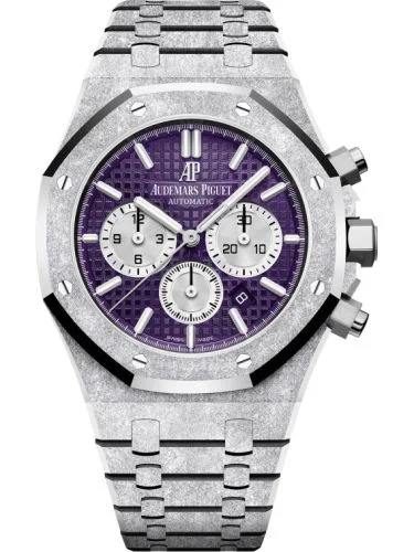 Audemars Piguet - 26331BC.GG.1224BC.01 Royal Oak 41 Chronograph Frosted White Gold / Purple