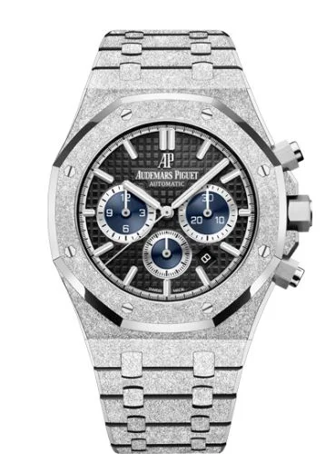 Audemars Piguet - 26331BC.GG.1224BC.03 Royal Oak 41 Chronograph Frosted White Gold / Black
