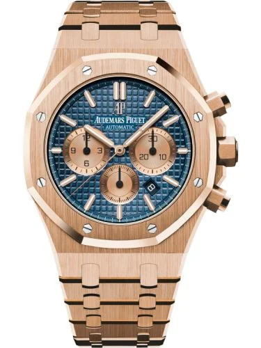 Audemars Piguet - 26331OR.OO.1220OR.01 Royal Oak Chronograph 41 Pink Gold / Blue