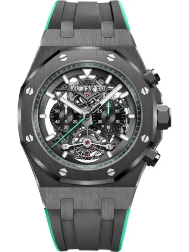 Audemars Piguet - 26343CE.OO.D002CA.03 Royal Oak Tourbillon Chronograph Openworked Ceramic / Green