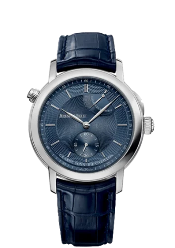 Audemars Piguet - 26344PT.OO.D028CR.02 Jules Audemars 26344 Grande Sonnerie Carillon Platinum / The Hour Glass Blue