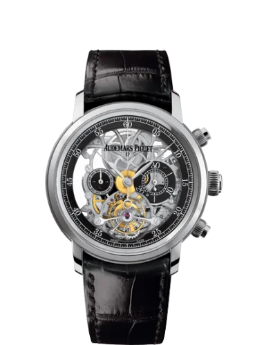 Audemars Piguet - 26346BC.OO.D002CR.01 Jules Audemars 26346 Tourbillon Chronograph Openworked White Gold Boutique