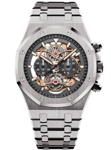 Audemars Piguet - 26347TI.OO.1205TI.01 Royal Oak 26347 Tourbillon Chronograph Openworked Titanium