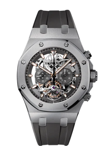 Audemars Piguet - 26347TI.OO.D004CR.01 Royal Oak 26347 Tourbillon Chronograph Openworked Titanium