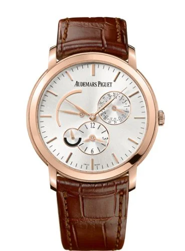 Audemars Piguet Jules Audemars 26380 Dual Time Pink Gold / Silver