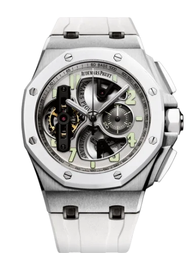 Audemars Piguet Audemars Piguet - 26387IO.OO.D010CA.01 Royal Oak OffShore Tourbillon Chronograph White Ceramic