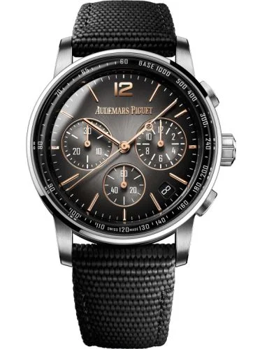 Audemars Piguet - 26393CR.OO.A002KB.01 CODE 11.59 Chronograph Selfwinding White Gold / Rose Gold / Grey / Fabric