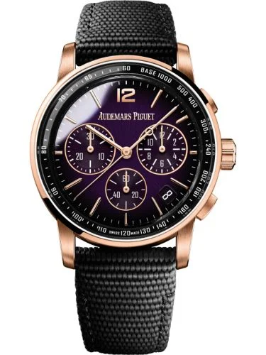 Audemars Piguet - 26393OR.OO.A002KB.02 CODE 11.59 Chronograph Selfwinding Pink Gold / Purple / Fabric
