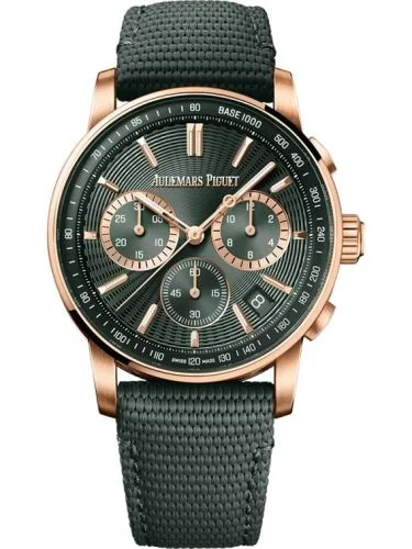 Audemars Piguet - 26393OR.OO.A056KB.01 CODE 11.59 Chronograph Selfwinding Pink Gold / Green