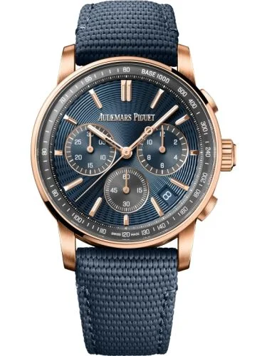 Audemars Piguet - 26393OR.OO.A348KB.01 CODE 11.59 Chronograph Selfwinding Pink Gold / Blue