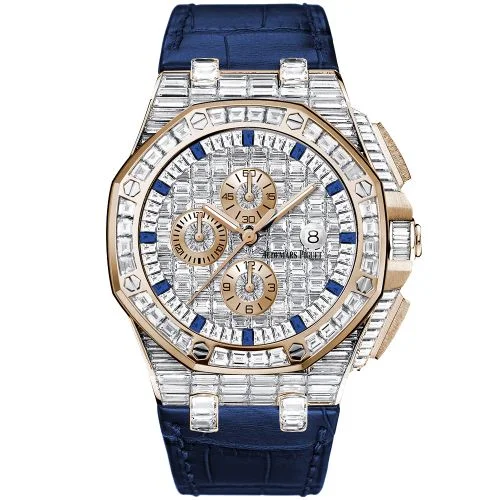 Audemars Piguet - 26403OR.ZZ.D322CR.01 Royal Oak Offshore Pink Gold - Baguette / Sapphire