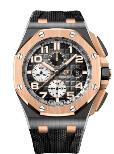Audemars Piguet - 26405NR.OO.A002CA.01 Royal Oak Offshore 44 Ceramic / Pink Gold / Grey