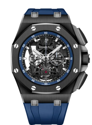 Audemars Piguet - 26407CE.OO.A030CA.01 Royal Oak Offshore Tourbillon Chronograph Openworked Ceramic / Rubber