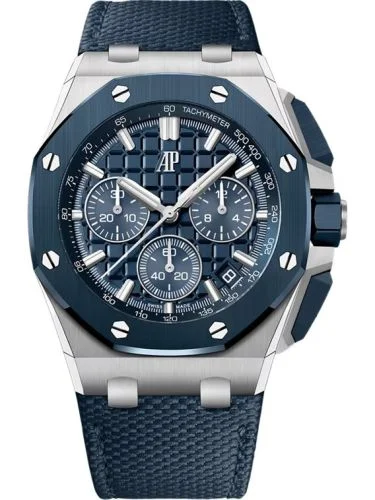 Audemars Piguet - 26420SO.OO.A029VE.01 Royal Oak Offshore 43 Stainless Steel -  Blue Nuit, Nuage 50 Ceramic / Blue