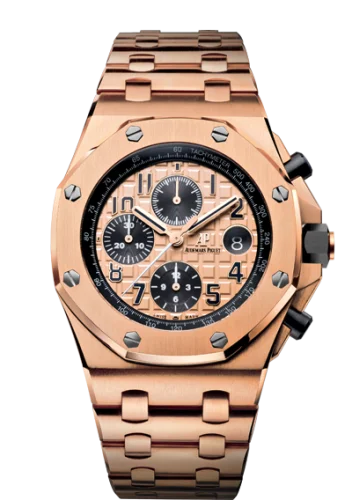 Audemars Piguet - 26470OR.OO.1000OR.01 Royal Oak Offshore 26470 Pink Gold / Pink Gold / Bracelet