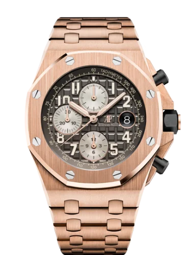 Audemars Piguet - 26470OR.OO.1000OR.02 Royal Oak Offshore 42 Pink Gold / Grey / Bracelet