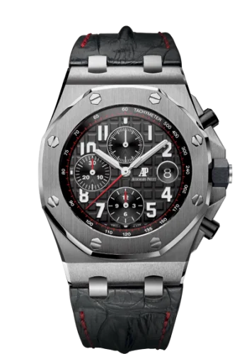 Audemars Piguet - 26470ST.OO.A101CR.01 Royal Oak Offshore 26470 Stainless Steel / Black / Alligator