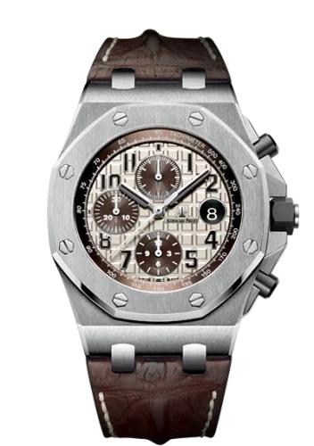 Audemars Piguet - 26470ST.OO.A801CR.01 Royal Oak Offshore 26470 Stainless Steel / Safari / Alligator