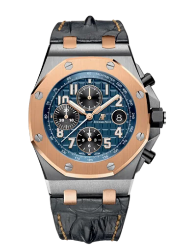 Audemars Piguet - 26471SR.OO.D101CR.01 Royal Oak Offshore 26471 Stainless Steel / Pink Gold / Bucherer Blue Editions