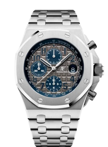 Audemars Piguet - 26474TI.OO.1000TI.01 Royal Oak OffShore 42 Chronograph Titanium / Grey / Bracelet / QE II Cup