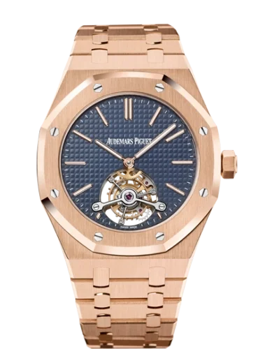 Audemars Piguet Audemars Piguet - 26510OR.OO.1220OR.01 Royal Oak Ultra Thin Tourbillon Pink Gold / Blue